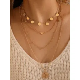 MODE & MINIMAL Gold-Plated Layered Necklace-picture-40