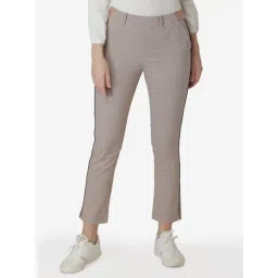 Mode by Red Tape Beige Regular fit Flat Front Trousers-picture-41