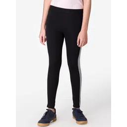 Mode by Red Tape Girls Black Solid Skinny Fit Treggings-picture-31