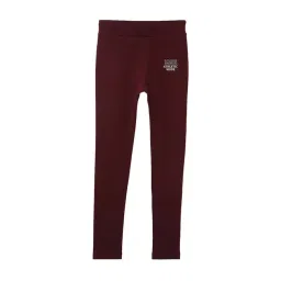 Mode by Red Tape Kids Maroon Mid Rise Jeggings-picture-13