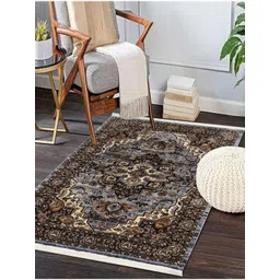 MODEFE Brown Ethnic Motifs Anti-Skid Nylon Carpet-picture-11