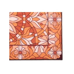 MODEFE Orange Ethnic Motifs Anti-Skid Nylon Carpet image 4