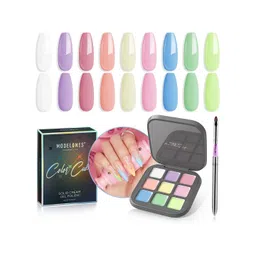 Modelones Colour Cube 9 In 1 Gel Nail Polish Palette with Brush 9g - Floating Clouz 56A-picture-13
