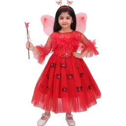 MODERN DREAM Floral Net Fit & Flare Midi Dress-picture-36