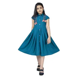 MODERN DREAM Shirt Collar Fit & Flare Dress-picture-29