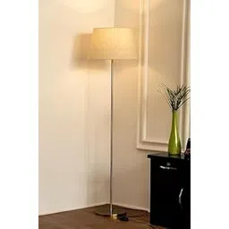 Modern Floor Lamp with Fabric Shade, Tall Standing Light for Living Room, Bedroom-picture-11