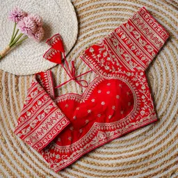 modern mughals Fashion Neck Women Blouse-picture-10