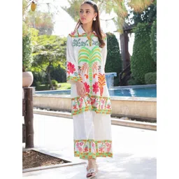 Modestouze Attires Printed Shirt Collar Tunic & Palazzo Co-Ords-picture-15
