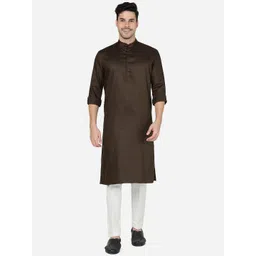 Modi Kurta Mandarin Collar Long Straight Kurta-picture-13