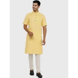 Modi Kurta Men Yellow Kurtas-picture-18