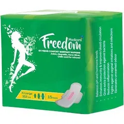 modicare Freedom Comfort Sanitary Napkin X- Large-312mm Sanitary Pad Sanitary Pad image 1