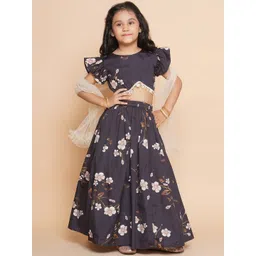 Modish Couture Girls Printed Silk Ready to Wear Lehenga & Blouse With Dupatta-picture-42