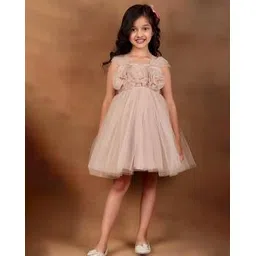 modish Girls Floral Fit and Flare Dress-picture-11