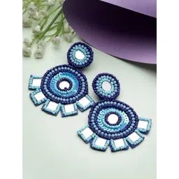 Moedbuille Mirrors Beads and Sequins Contemporary Design Handcrafted Afghan Earrings-picture-37