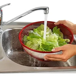 mogadget Apple Shape Fruit & Vegetable Basket With Protective Lidabt Stainless Steel Fruit & Vegetable Basket image 5