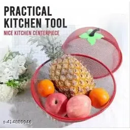 mogadget Apple Shape Fruit & Vegetable Basket With Protective Lidabt Stainless Steel Fruit & Vegetable Basket image 3