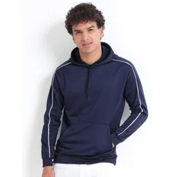 MOHICANS Men Navy Blue Relaxed Fit Hoodie-picture-11
