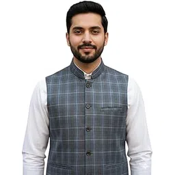 mohoday Men’s Premium Checkered Nehru Jacket-picture-33