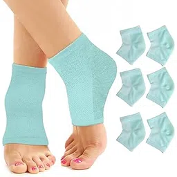 Moisturizing Cracked Heel Socks - Treat Dry Heels Fast Pain Relief from Cracking Feet with these Gel Heel Protector Pads for Women and Men by ARMSTRONG AMERIKA (3 Pairs)-picture-26