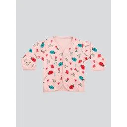 Mojua Kids Floral Printed V-Neck Cotton Shirt-picture-11