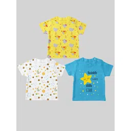 Mojua Kids Pack Of 3 Printed Bio Finish Cotton T-shirt-picture-29