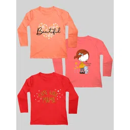 Mojua Kids Pack Of 3 Printed Bio Finish Cotton T-shirt-picture-40