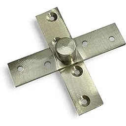 Moksh Plus Brass Bearing Pivot Hinges 3 Inch X 3/4 Inch for Smooth 360 Degree Rotation for Revolving Door Pivot Hinges S.S. Finish (Pack of 1 Pcs.) (Centre)-picture-15