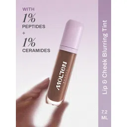 Molten Beauty Velvet Blur Lip & Cheek Tint With 1% Peptides - 7.2 ml - Terra Glow 01-picture-41