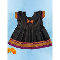 Mom and Me Black Cotton Dresses-picture-23