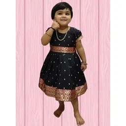 Mom and Me Black Cotton Dresses image 1