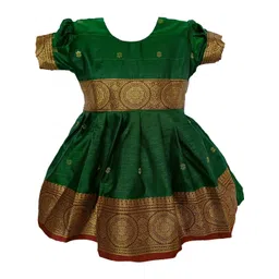 Mom and Me Green Cotton Dresses-picture-47