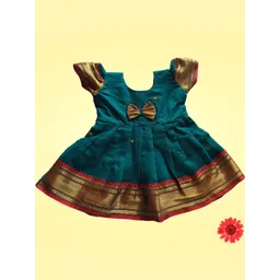 Mom and Me Green Cotton Dresses-picture-35