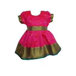 Mom and Me Pink Cotton Dresses-picture-52