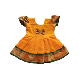 Mom and Me Yellow Cotton Dresses-picture-10