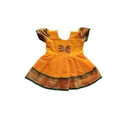 Mom and Me Yellow Cotton Dresses-picture-22