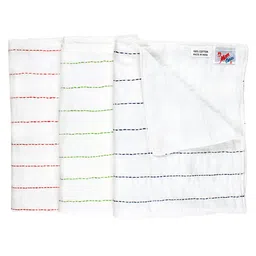 MOM CARE Cotton Urine Sheet for Newborn Nappy Changing Mat Baby Bed Protector Super Soft Pure Cotton Sheet/Kantha/Gudris/Potra/Phaliya Pack of 6 Small White image 2