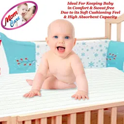 MOM CARE Cotton Urine Sheet for Newborn Nappy Changing Mat Baby Bed Protector Super Soft Pure Cotton Sheet/Kantha/Gudris/Potra/Phaliya Pack of 6 Small White image 3