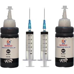 Momad Refill Ink Kit Suitable for HP 802, 805, 678, 680 Cartridge (100ml*2Syringes) Black - Twin Pack Ink Bottle-picture-10