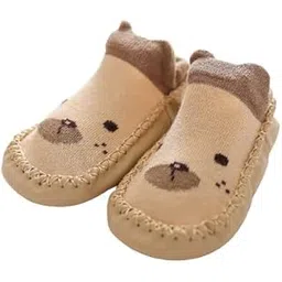 momisy Anti-Skid leather soled Shoe Socks for Baby Boys and Baby Girls-12 to 18 months, Medium-picture-20