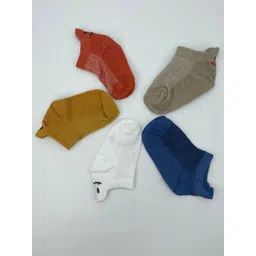 MOMISY Kids Pack Of 5 Anti-Allergenic Ankle-Length Socks-picture-13