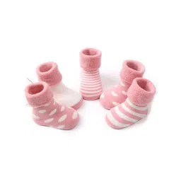 MOMISY Kids Pack Of 5 Printed Cotton Ankle-Length Socks-picture-11