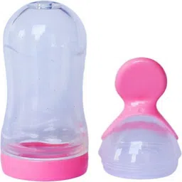 moms angel Baby Food Grade Silicone Squeeze Food Feeder with Spoon - Silicon-picture-10