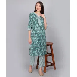 Moms Ever Women Pure Cotton Straight Feeding Kurta Set-picture-33