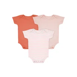 Moms Home Baby Onesie Infants Pack of 3 Pure Cotton Bodysuit-picture-14