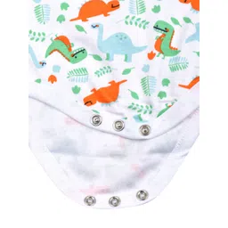 Moms Home Infant Kids Pack Of 5 Organic Cotton Half Sleeves Bodysuits image 2