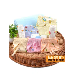 Moms Home Infants Printed Organic Cotton Baby Diaper Gift Set-picture-24