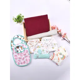 Moms Home Infants Set Of 8 Organic Cotton Dry Sheet Combo-picture-24