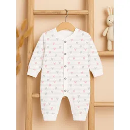 Moms Home Kids Printed Organic Cotton Round Neck Rompers-picture-39