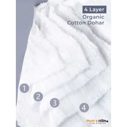 Moms Home Kids White & Green 3 Pieces Organic Cotton Baby Bedding Set image 3