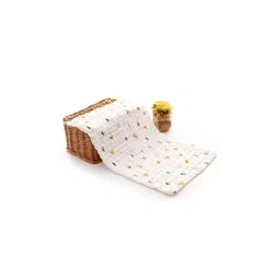 Moms Home Kids White & Green Printed GSM 500 Organic Cotton  Bath Towel-picture-13